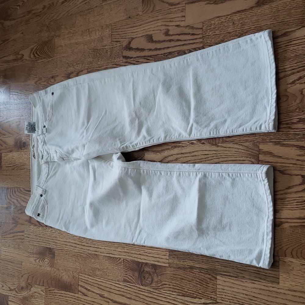 (4R) Eddie Bauer Western Cottagecore Coastal Cowgirl Denim Capris Vacation